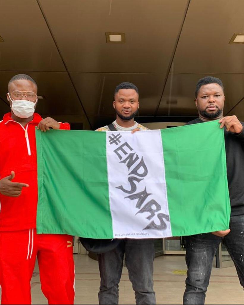 Bros Effizy team up with Superstar Jaywon in Dallas Texas for the second Memorial of the EndSars protesters that was killed in lekki toll gate